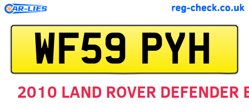 WF59PYH are the vehicle registration plates.
