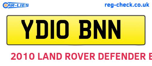 YD10BNN are the vehicle registration plates.