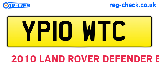 YP10WTC are the vehicle registration plates.