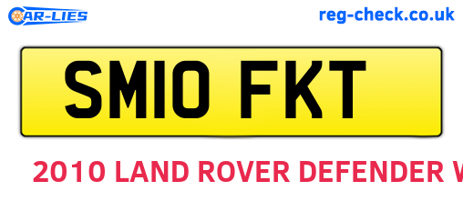SM10FKT are the vehicle registration plates.
