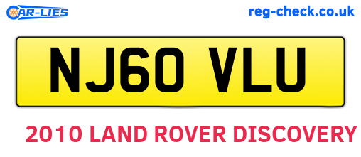 NJ60VLU are the vehicle registration plates.