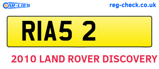 RIA52 are the vehicle registration plates.