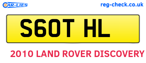 S60THL are the vehicle registration plates.