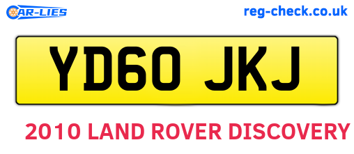YD60JKJ are the vehicle registration plates.