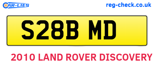 S28BMD are the vehicle registration plates.