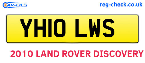 YH10LWS are the vehicle registration plates.