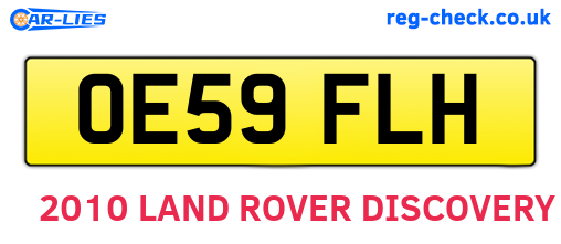 OE59FLH are the vehicle registration plates.