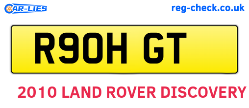 R90HGT are the vehicle registration plates.