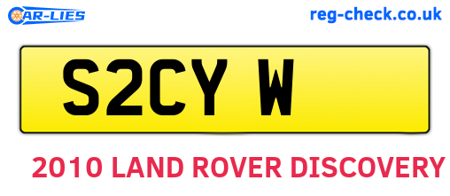 S2CYW are the vehicle registration plates.