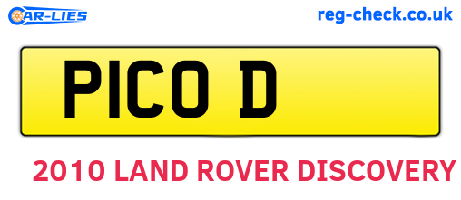 P1COD are the vehicle registration plates.