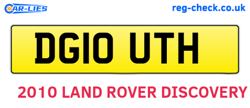 DG10UTH are the vehicle registration plates.