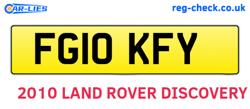FG10KFY are the vehicle registration plates.