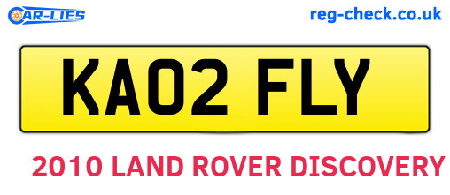 KA02FLY are the vehicle registration plates.