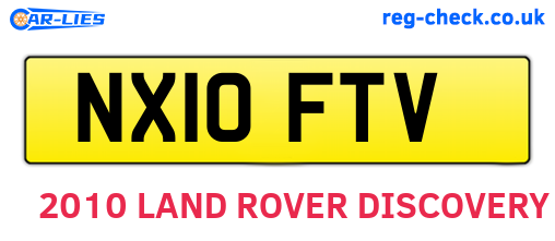 NX10FTV are the vehicle registration plates.