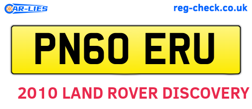 PN60ERU are the vehicle registration plates.