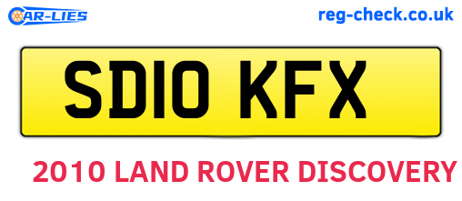 SD10KFX are the vehicle registration plates.
