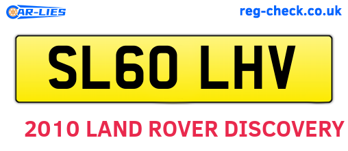 SL60LHV are the vehicle registration plates.