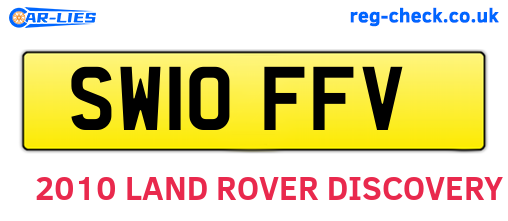 SW10FFV are the vehicle registration plates.