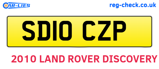 SD10CZP are the vehicle registration plates.