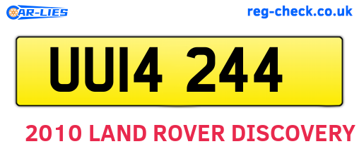 UUI4244 are the vehicle registration plates.