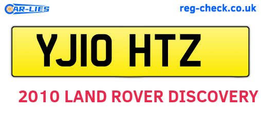 YJ10HTZ are the vehicle registration plates.