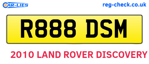 R888DSM are the vehicle registration plates.