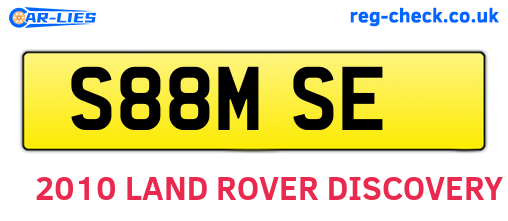 S88MSE are the vehicle registration plates.