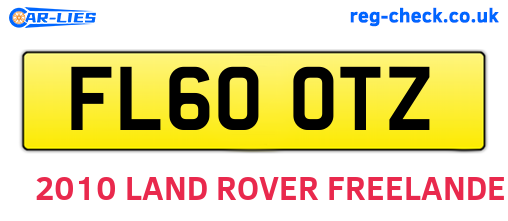 FL60OTZ are the vehicle registration plates.