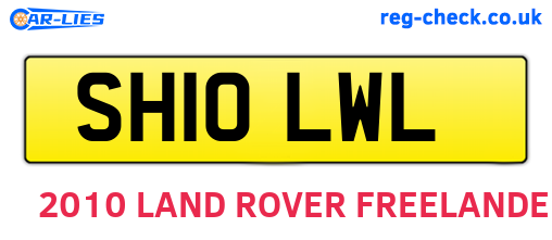 SH10LWL are the vehicle registration plates.