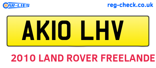 AK10LHV are the vehicle registration plates.