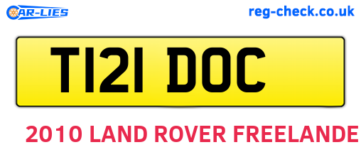 T121DOC are the vehicle registration plates.