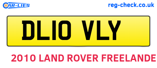 DL10VLY are the vehicle registration plates.