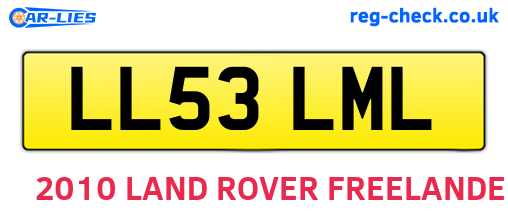 LL53LML are the vehicle registration plates.