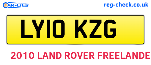 LY10KZG are the vehicle registration plates.