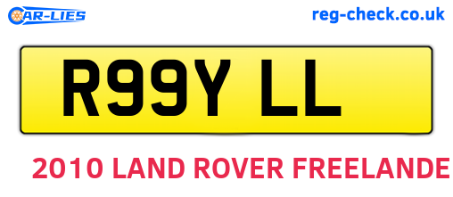R99YLL are the vehicle registration plates.