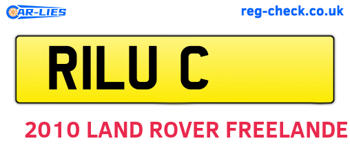 R1LUC are the vehicle registration plates.