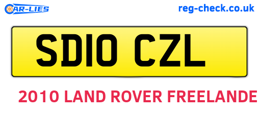 SD10CZL are the vehicle registration plates.