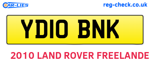 YD10BNK are the vehicle registration plates.