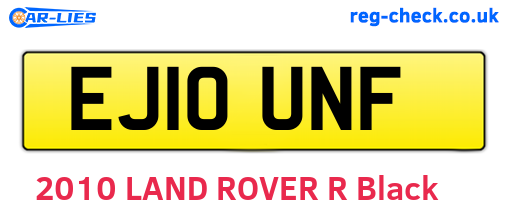 EJ10UNF are the vehicle registration plates.
