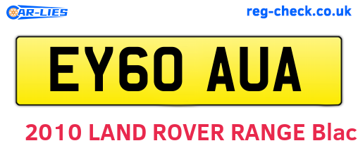 EY60AUA are the vehicle registration plates.