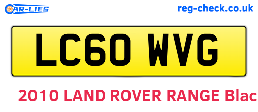 LC60WVG are the vehicle registration plates.