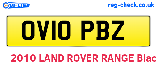 OV10PBZ are the vehicle registration plates.