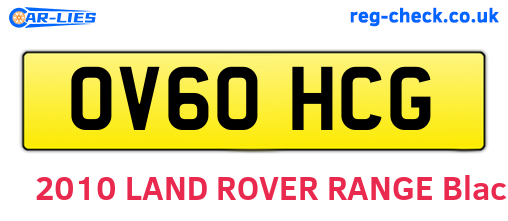 OV60HCG are the vehicle registration plates.