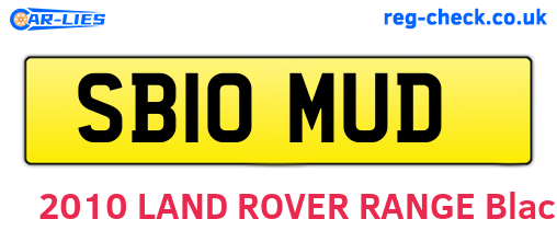 SB10MUD are the vehicle registration plates.