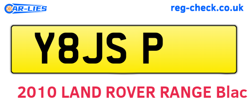 Y8JSP are the vehicle registration plates.
