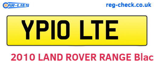 YP10LTE are the vehicle registration plates.
