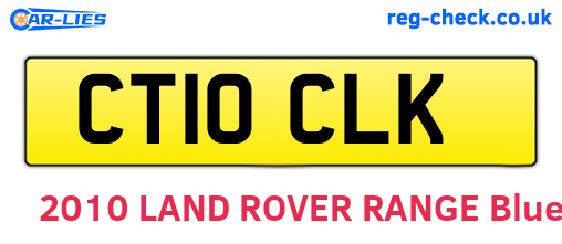 CT10CLK are the vehicle registration plates.