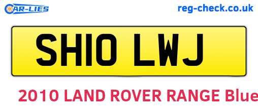 SH10LWJ are the vehicle registration plates.