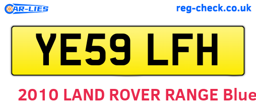 YE59LFH are the vehicle registration plates.