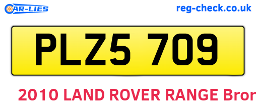PLZ5709 are the vehicle registration plates.